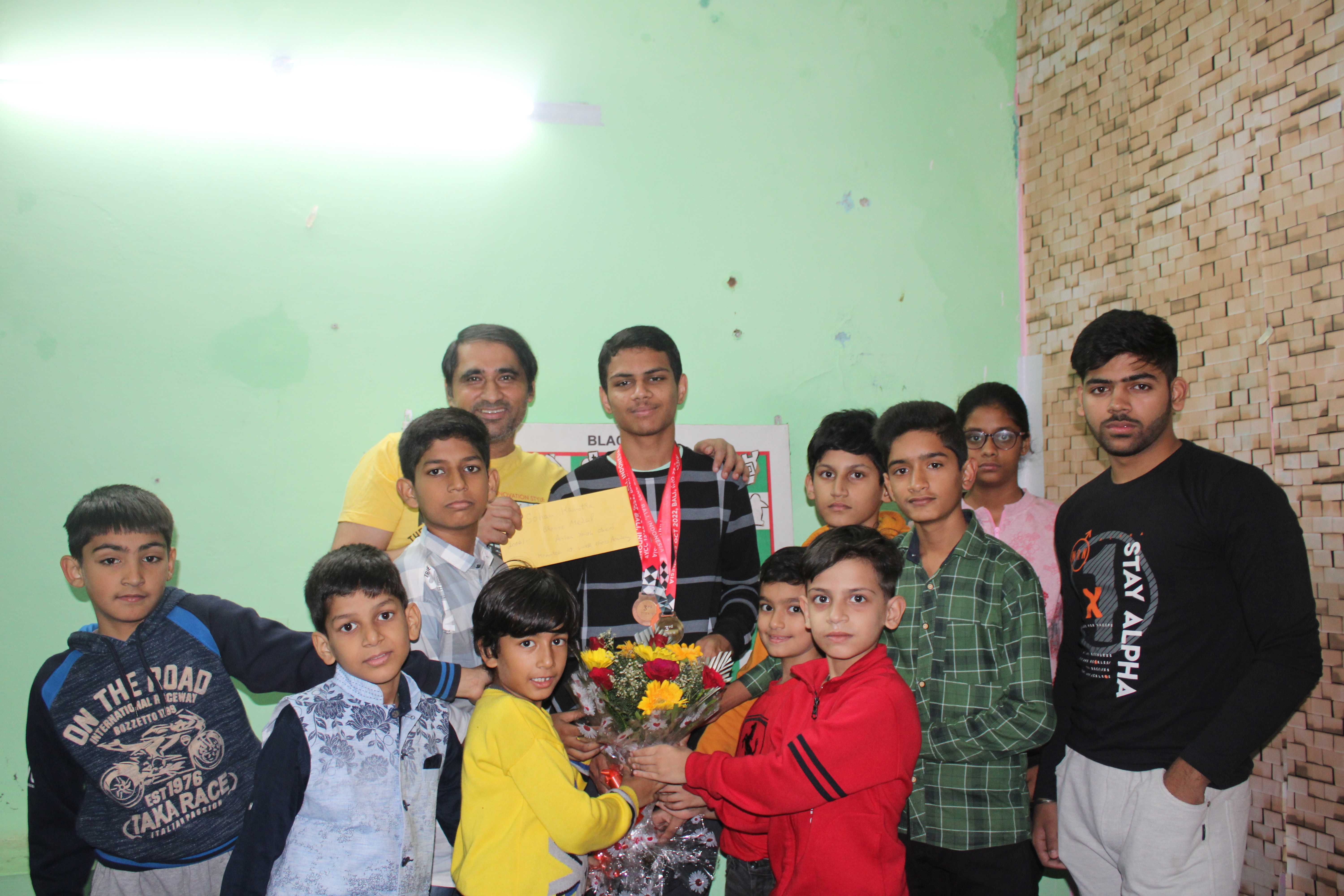 ASIAN CHess Bronze Medalist Soham honored at VCA 2022