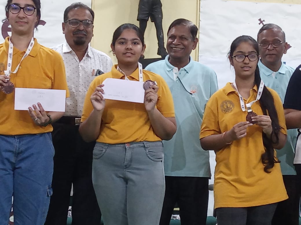 Manasvi & Srujanika Got Bronze Medals in their categories in FIDE Rating Chess