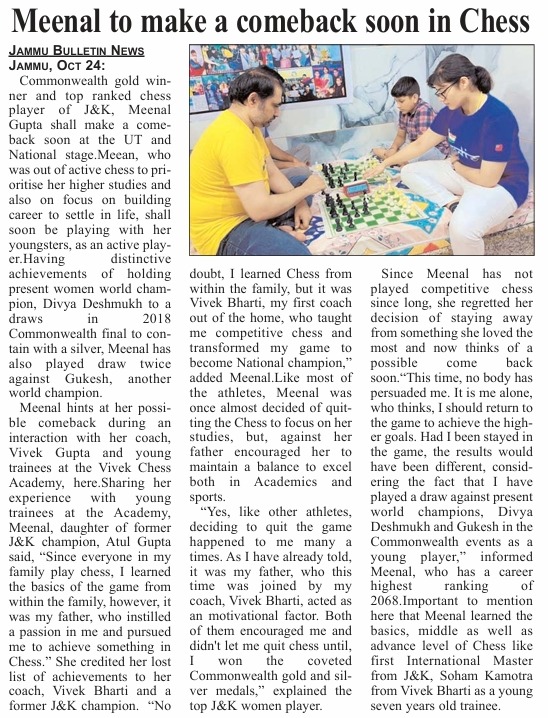 Meenal Interview oct 2025 (Jammu Bulletin)