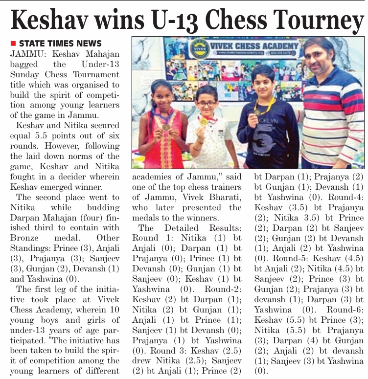 sunday special u-13 3 nov (state times)