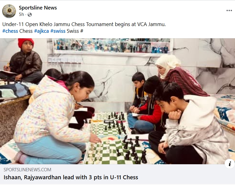 U-11 Khelo jammu chess tmt jan 2026 ( sportsline -facebook)