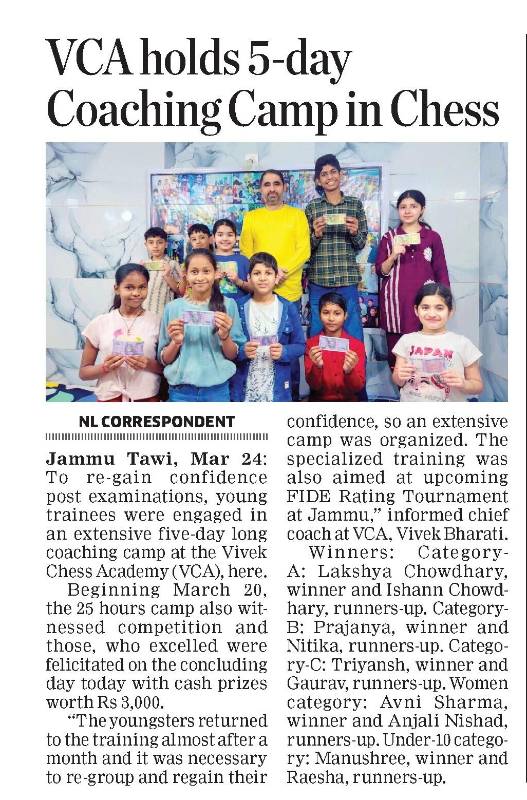 5 days camp from 20 top 24 march 2026 (northline)