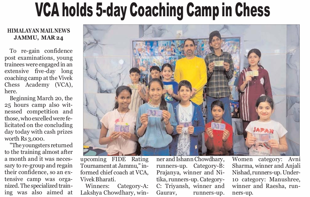 vca camp 20 to 24 march 2026 (himalayan mail)