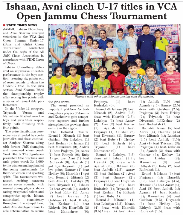 vca 2nd open u17 chess (10 may 2026) (state times)